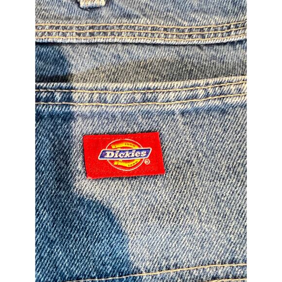 Dickies Denim Jeans 1993SNB Men's 34W x 32L(TAG) 35W 31L Actual Med Wash Work - Picture 3 of 14